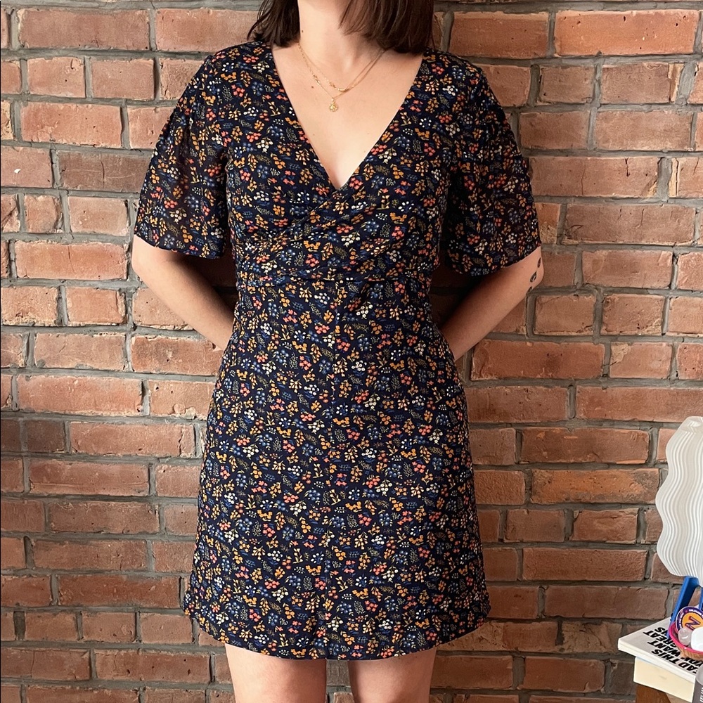 Floral V-Neck Dress